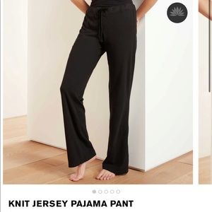 NWT BLACK KNIT JERSEY PAJAMA PANT